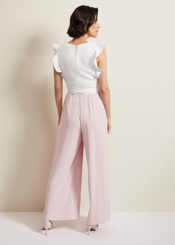 Phase Eight Ayla Ruffle Jumpsuit Pink Canada | WHTQRA-506